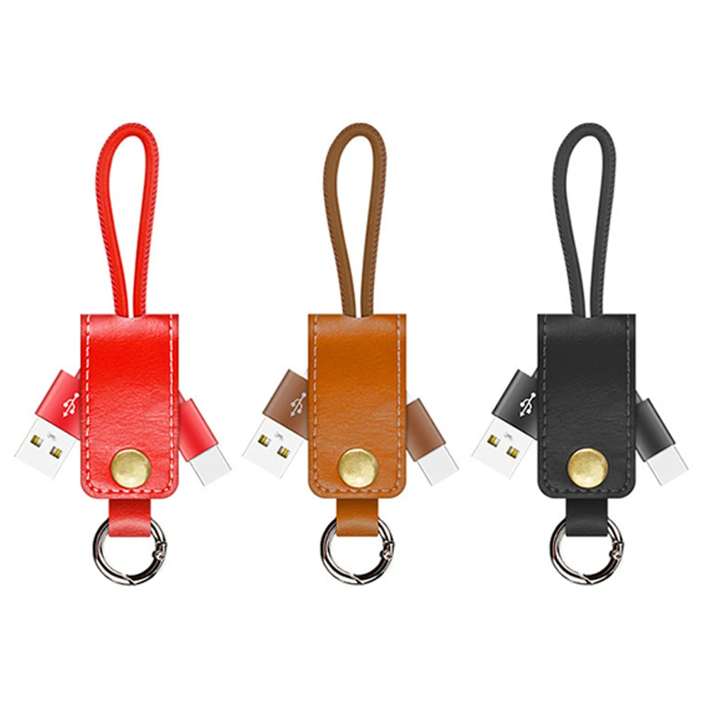 3 шт. USB кабель type C брелок для ключей металлический зарядка с синхронизацией
