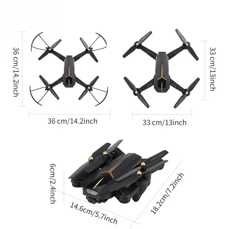 VISUO XS812 GPS 5G Wifi складной Дрон 2MP/5MP HD камера светодиодная подсветка 2 4 ГГц канала