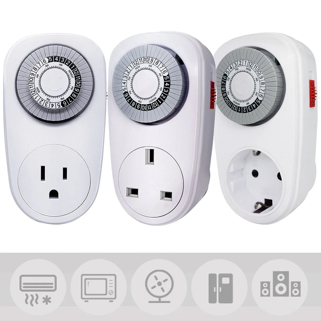 Electronic Digital Timer Switch EU US Plug Kitchen Outlet 230V 110V 7 Day 12/24 Hour Programmable Timing Socket | Инструменты