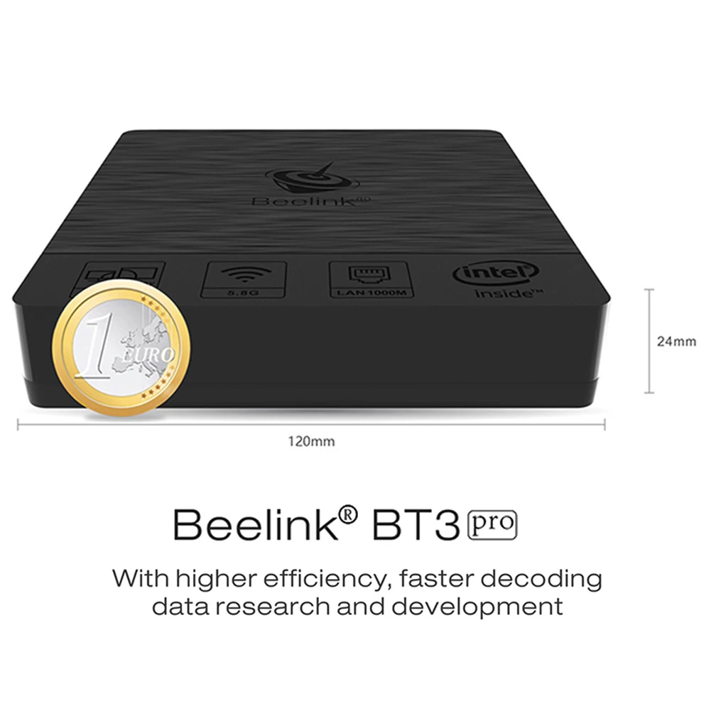 Beelink Bt3 Pro Ii мини пк четырехъядерный процессор Intel Atom X5-Z8350 2 4/5 8 Ghz Dual Band ретранслятор