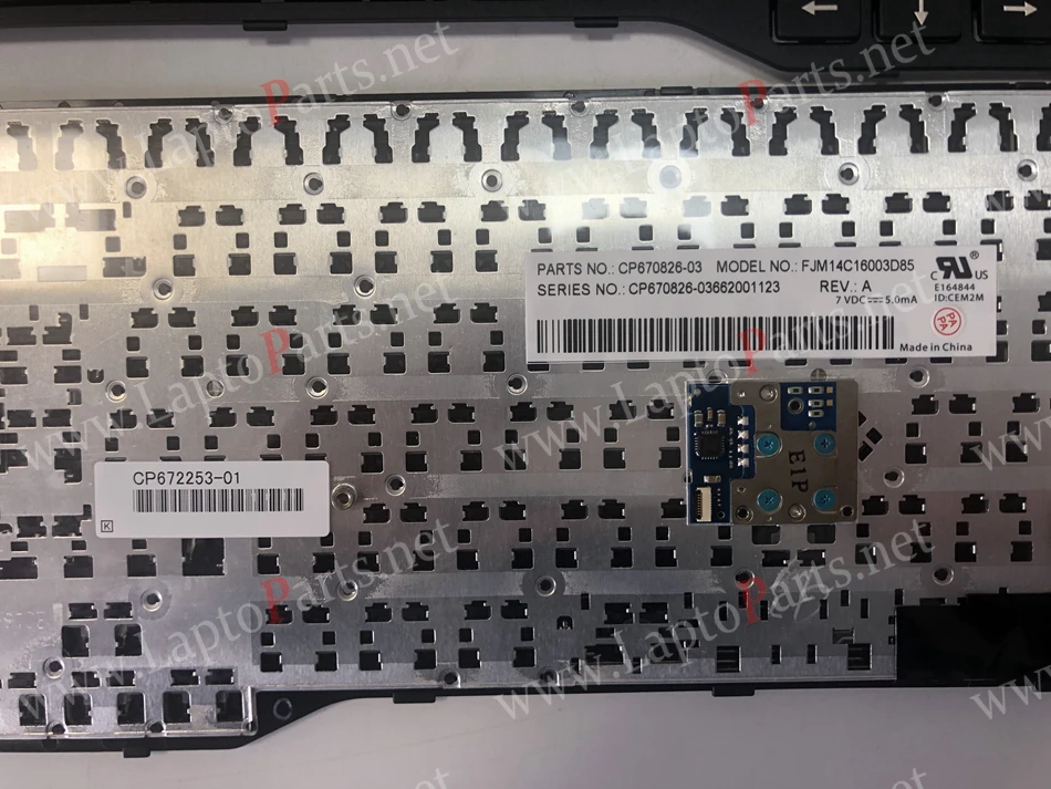 Клавиатура для ноутбука Fujistu E754 Lifebook E753 E756 E554 E556 с черной рамкой и расположением