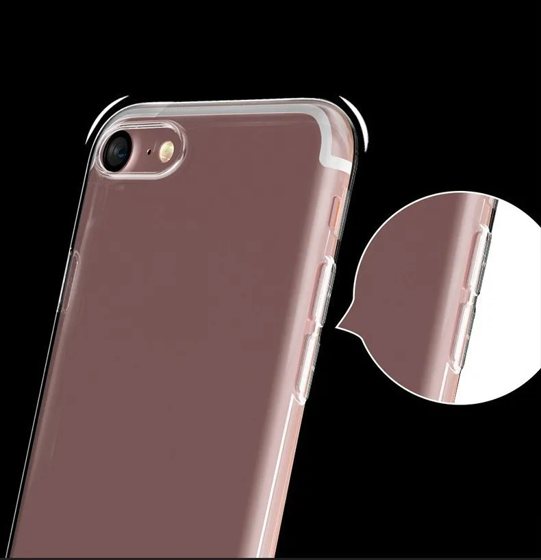 Прозрачный чехол для телефона IphoneX XR XS/MAX Iphone 7 6 8 S Plus Нескользящие мягкие