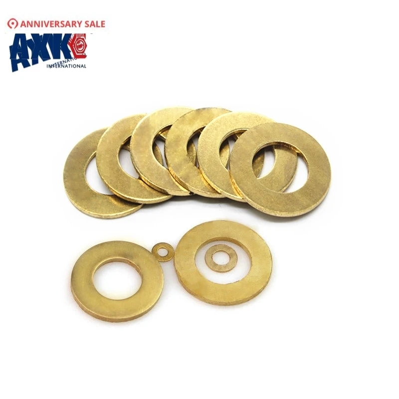 AXK DIN125 ISO7089 M3 M4 M5 M6 m8 m10 M12 Meson Pad медный листовой металлический воротник латунная