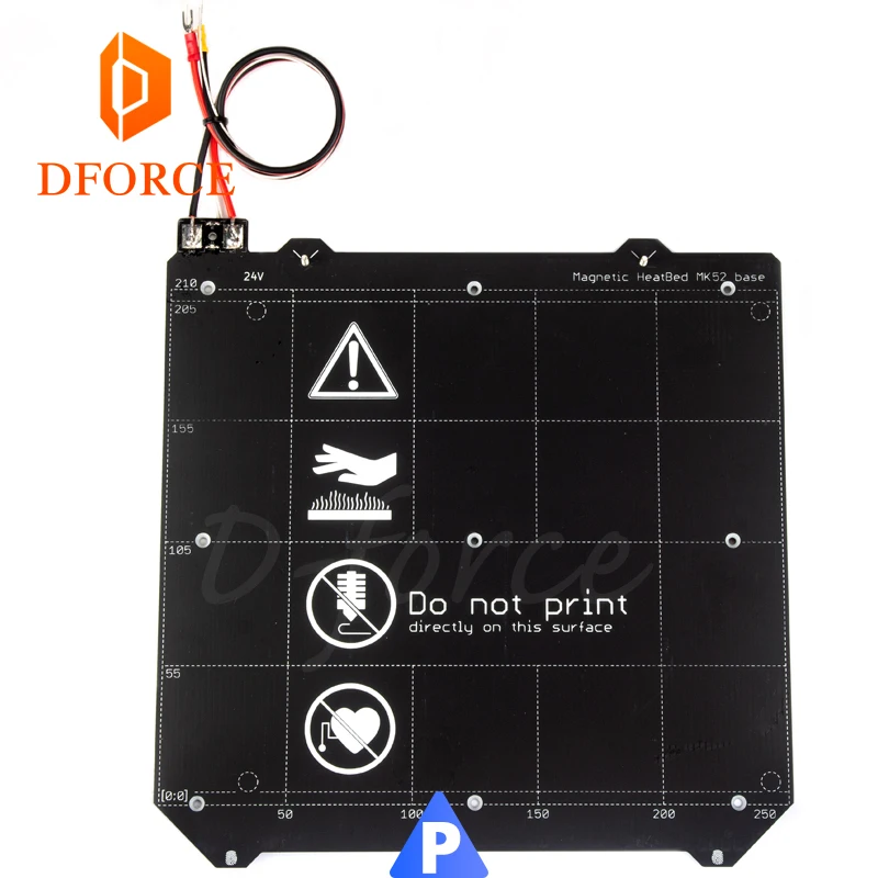 

D-FORCE PRUSA i3 MK3 MK2/2.5 Mk52 Heated Bed spring steel plate