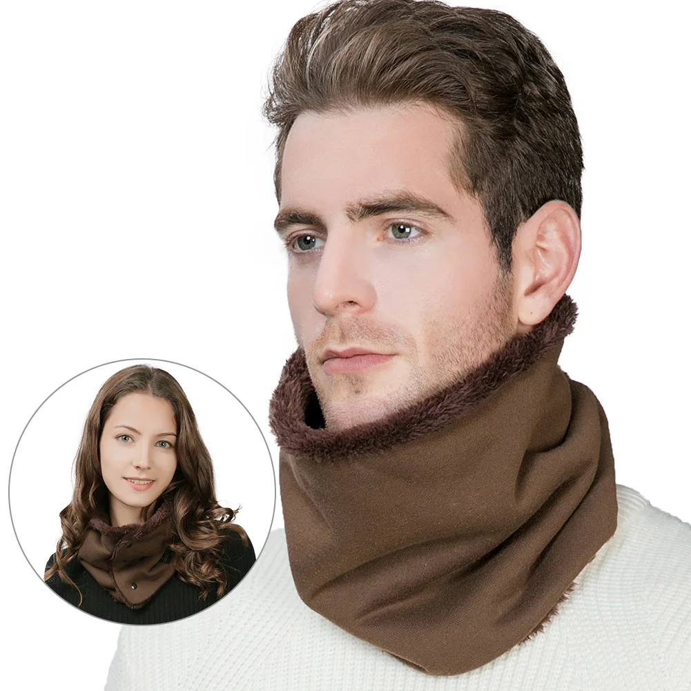 FANCET Winter Cotton Soft Ring Scarf Solid For Women Viscose 3 Styles Neck Protection Face Mask Warm Fleece Thick Fashion 99718 |