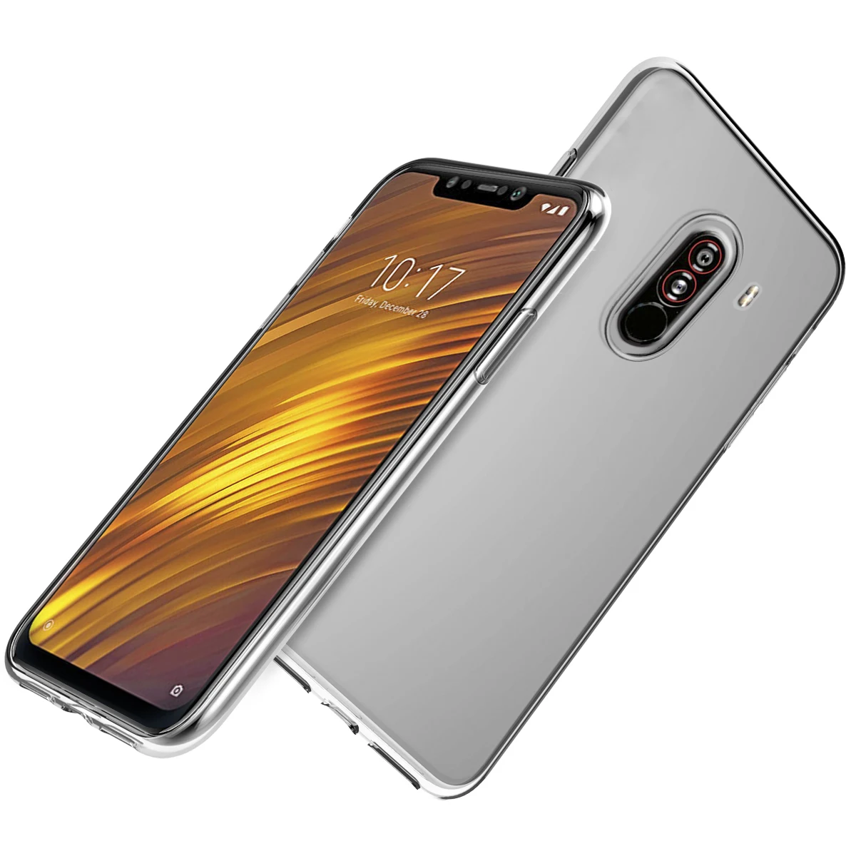Чехол для Xiaomi Pocophone F1 Poco силиконовый мягкий ударопрочный прозрачный чехол из ТПУ