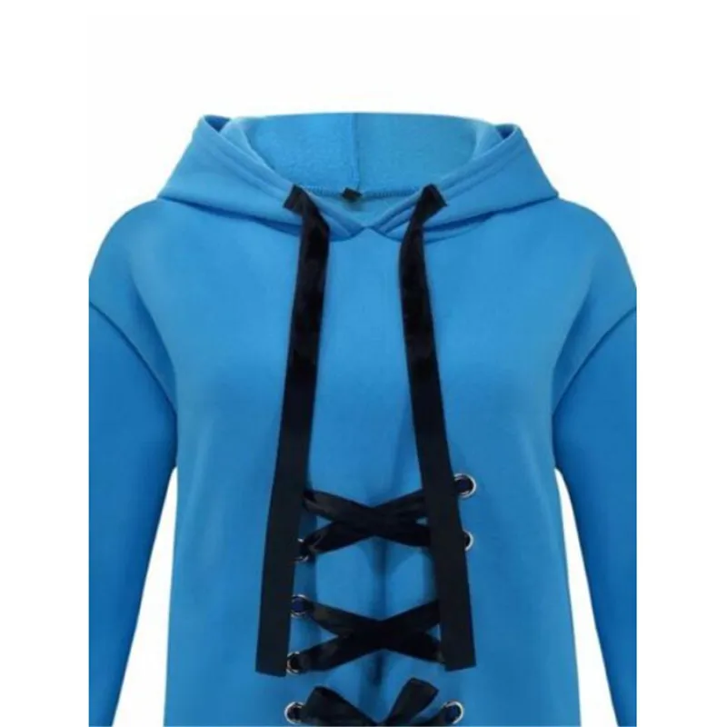 Женский пуловер толстовка с капюшоном Модный женский джемпер длинным рукавом на