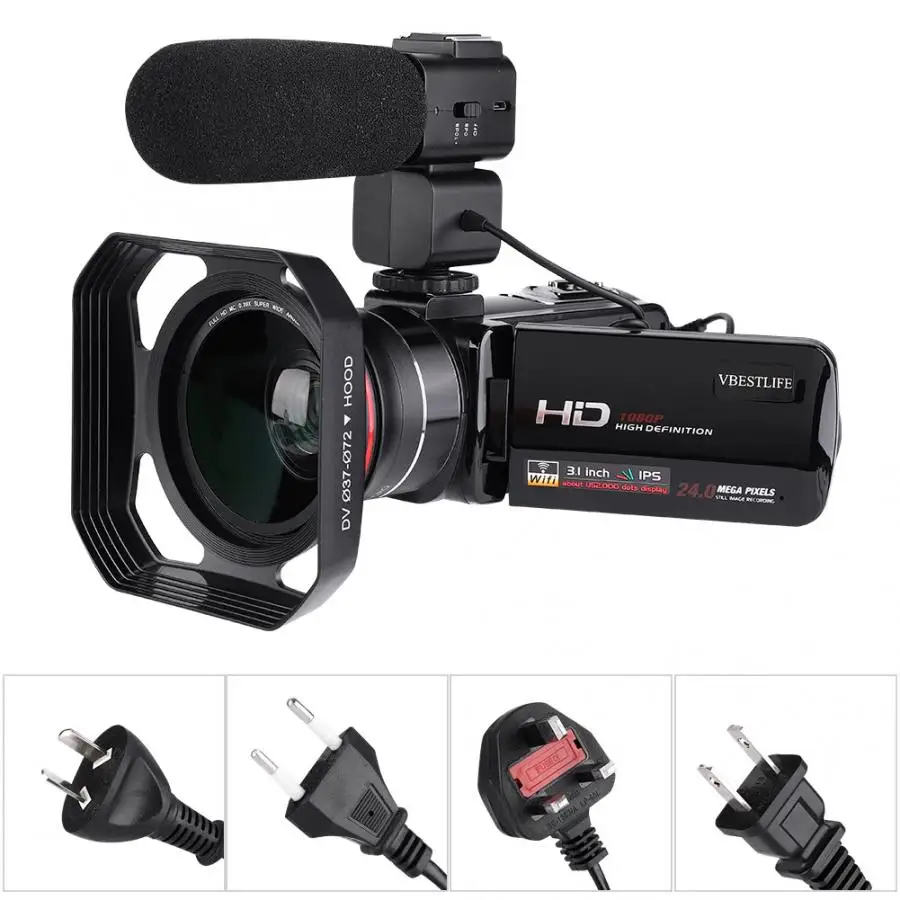 HDV Z20 3 0 IPS экран WIFI 16x цифровой зум full HD DV Цифровая камера распознавание лица