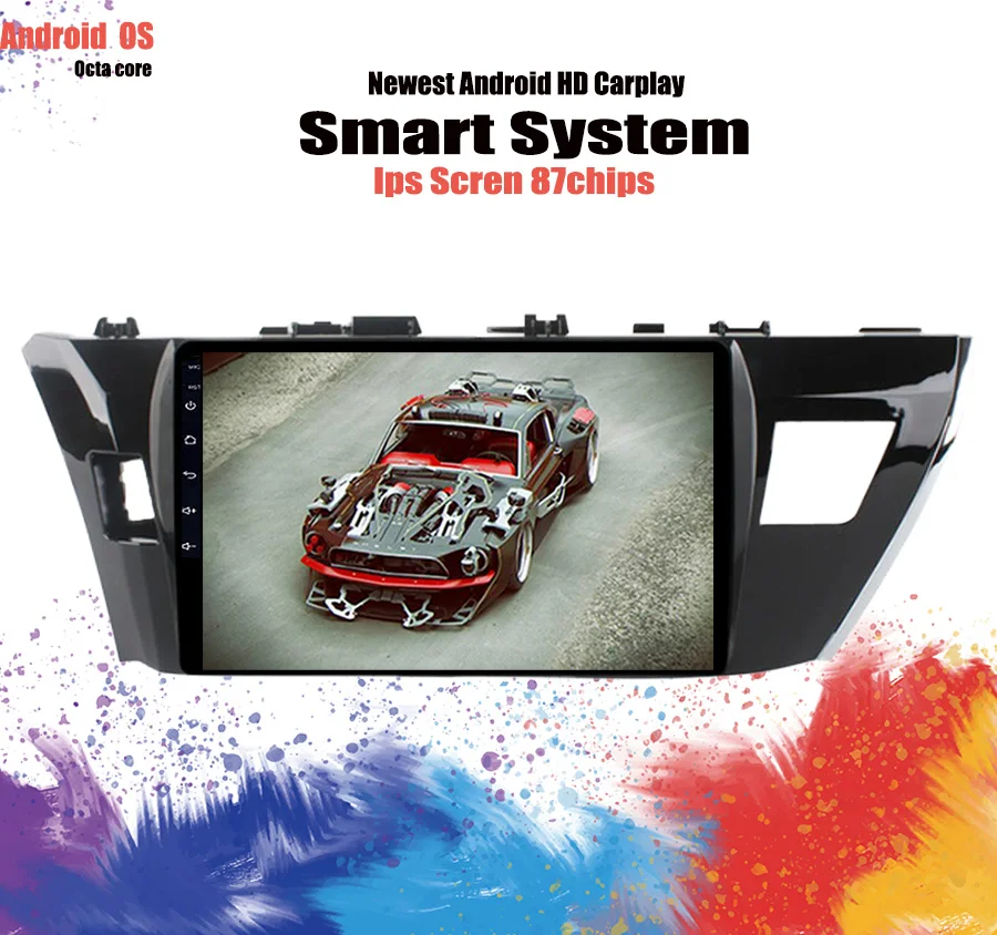 Автомобильный dvd плеер 2 din Carplay Android 10 0 gps для Toyota Corolla 20137 2014 2015 2016 2017 1 дюйма стерео