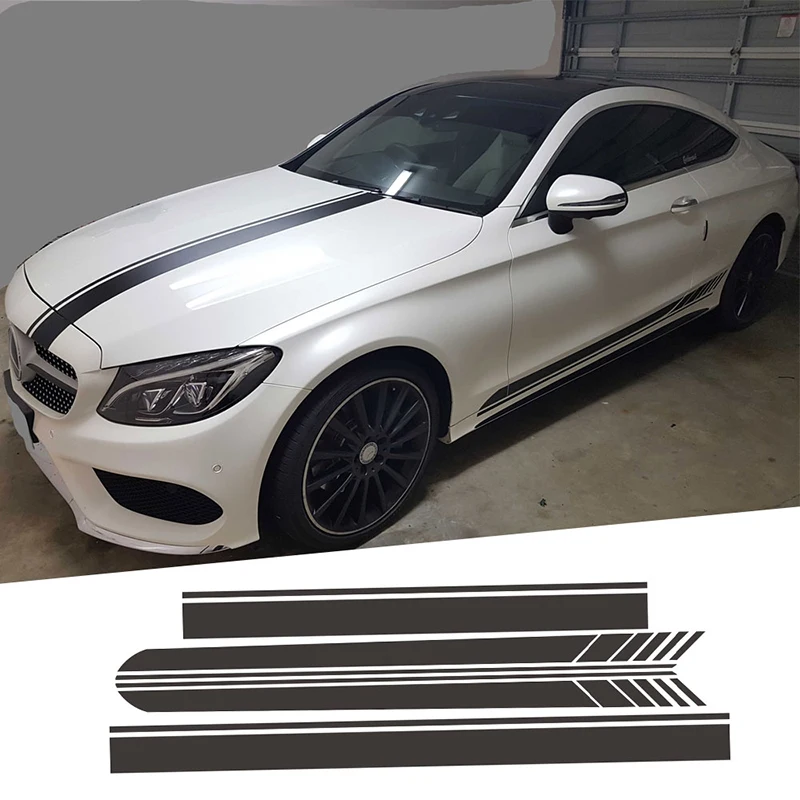 Vinyl Decal Car Decoration Roof Bonnet Door Side Stickers For Mercedes Benz DIY | Автомобили и мотоциклы