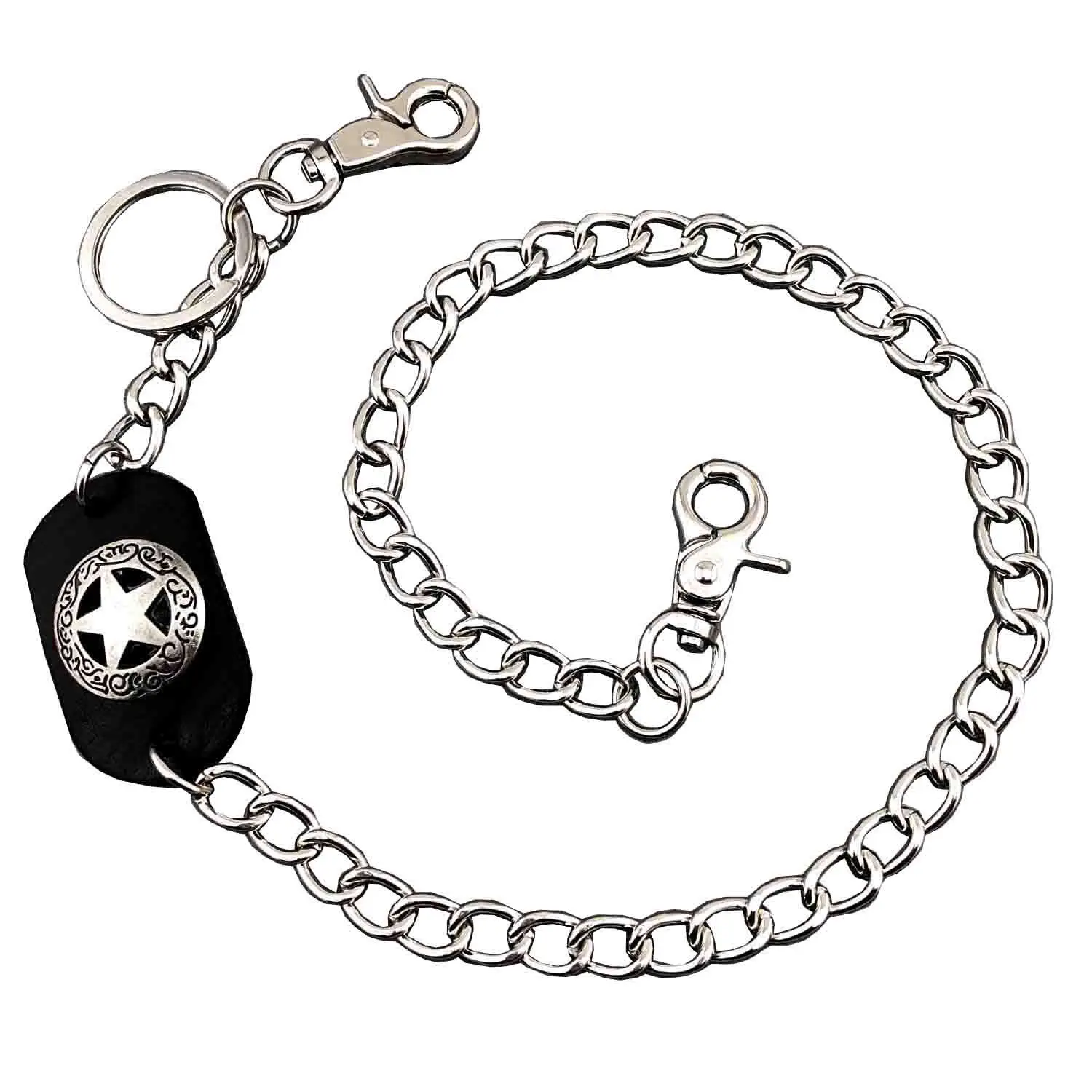 Модные панк хип хоп модные кожаные ремни с цепочкой на талии мужские брюки