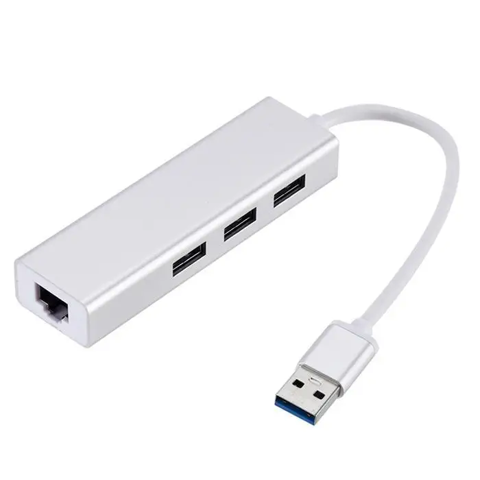 4 In 1 Mini Practical Multifunctional USB RJ45 3.0 HUB Ports Type-C Splitter Network Converter 10/100Mbps | Компьютеры и офис