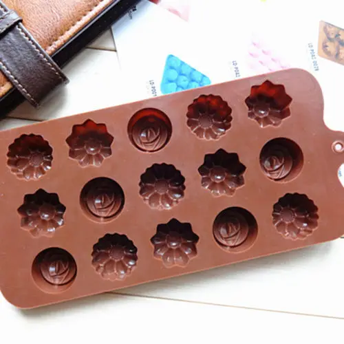 Нам силиконовые цветок DIY украшения торта Плесень Конфеты Cookies шоколад для
