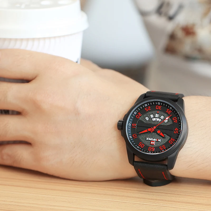 Часы NAVIFORCE мужские армейские кварцевые водонепроницаемые спортивные | Наручные