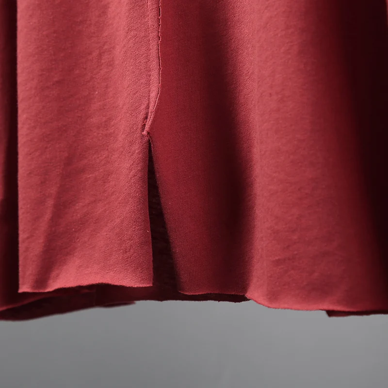 

Casual Solid Splice Split Cotton Women Blouse Streetwear Vintage Tee Shirt Tops Ladies Boho Summer Long Sleeve Loose Shirts