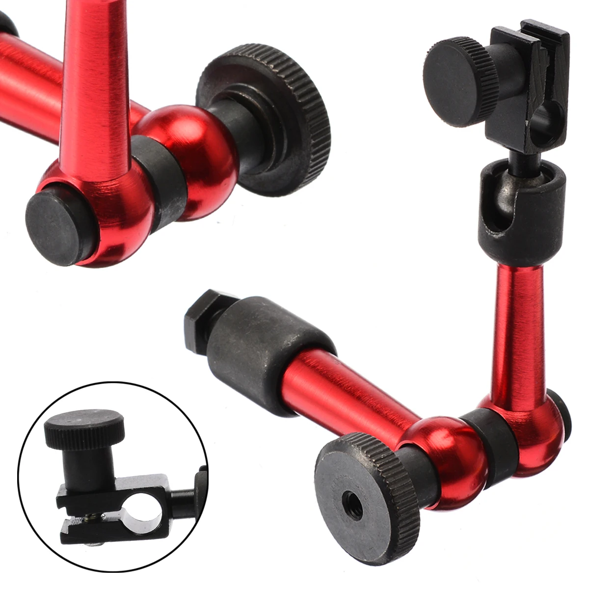 

Adjustable Alloy Dial Test Indicator Holder Stand Tool Universal Flexible Indicator Holder Clamp Arm Magnetic Type Tool