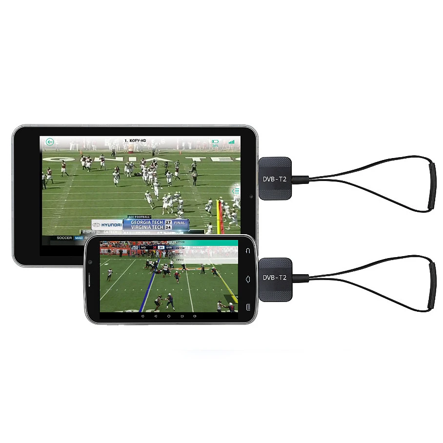 Мини портативный микро Usb Dvb T2 & T Android ТВ тюнер Стик ключ приемник для samsung Htc