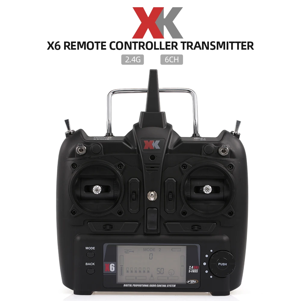 Wltoys XK X6 2 4G 6 канальный пульт дистанционного управления Передатчик для