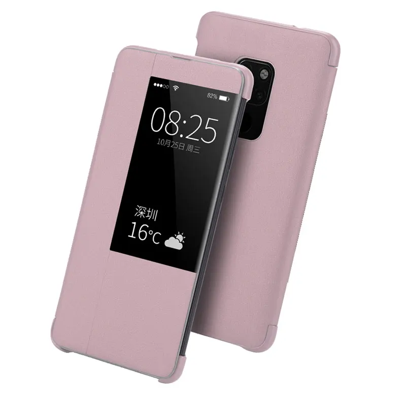 Kongbg роскошный флип кейс для huawei P30 pro Коврики 20 Pro кожа Smart View Flip Cover P 30