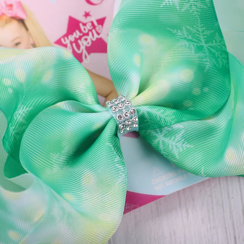 2019 Весенняя новая модель Jojo Siwa8 дюймов Снежная заколка в виде бантика детские