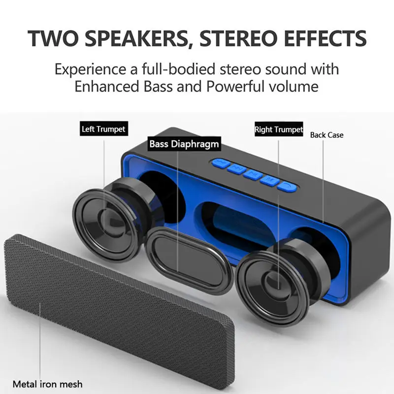 S11 6 Вт Bluetooth динамик Портативная Беспроводная колонка звуковая система стерео