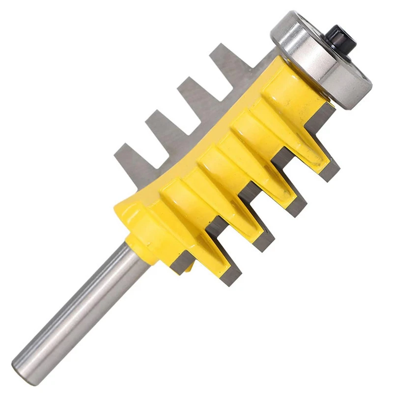 

Router Bit Set, Woodworking Chisel Cut 3Pcs 1/4-Inch Shank Tongue And Groove Router Bit And Reversible Finger Joint Router Bit