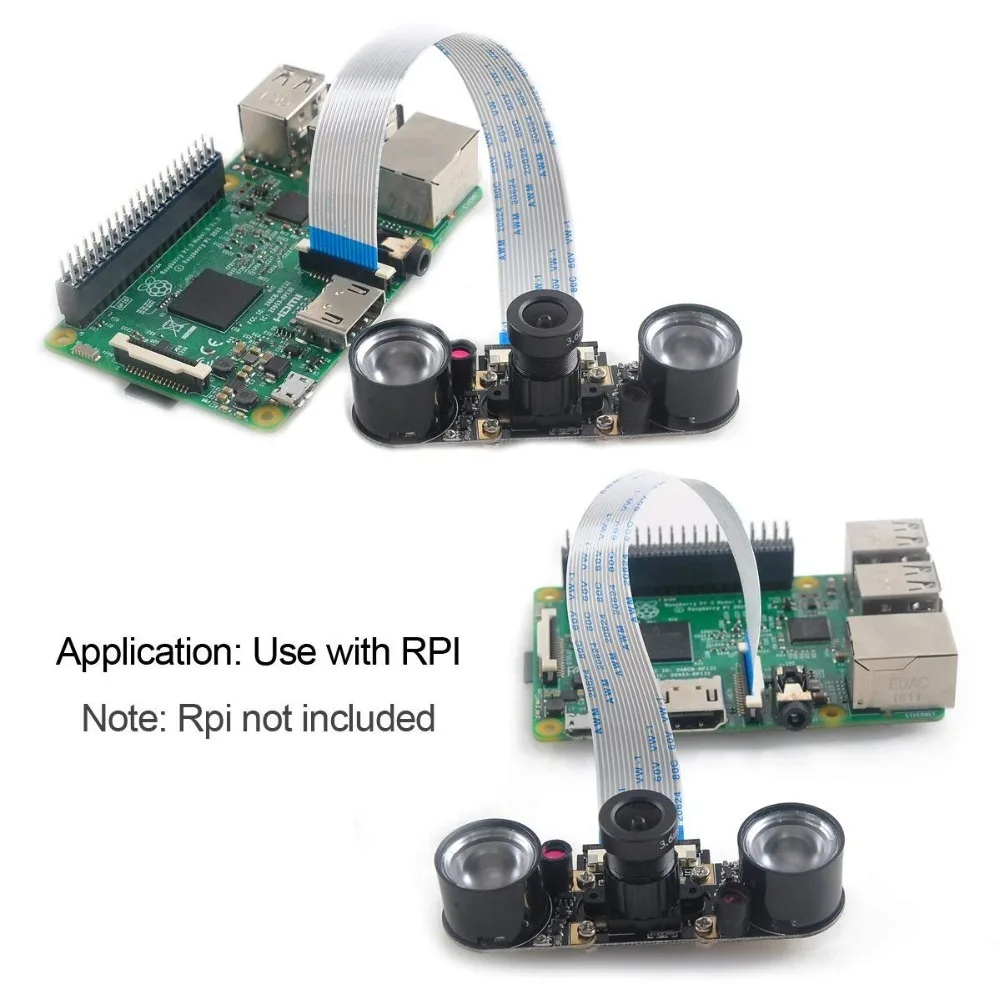 Для камеры Raspberry Pi камера ночного видения Регулируемый Модуль фокуса 5MP OV5647 веб