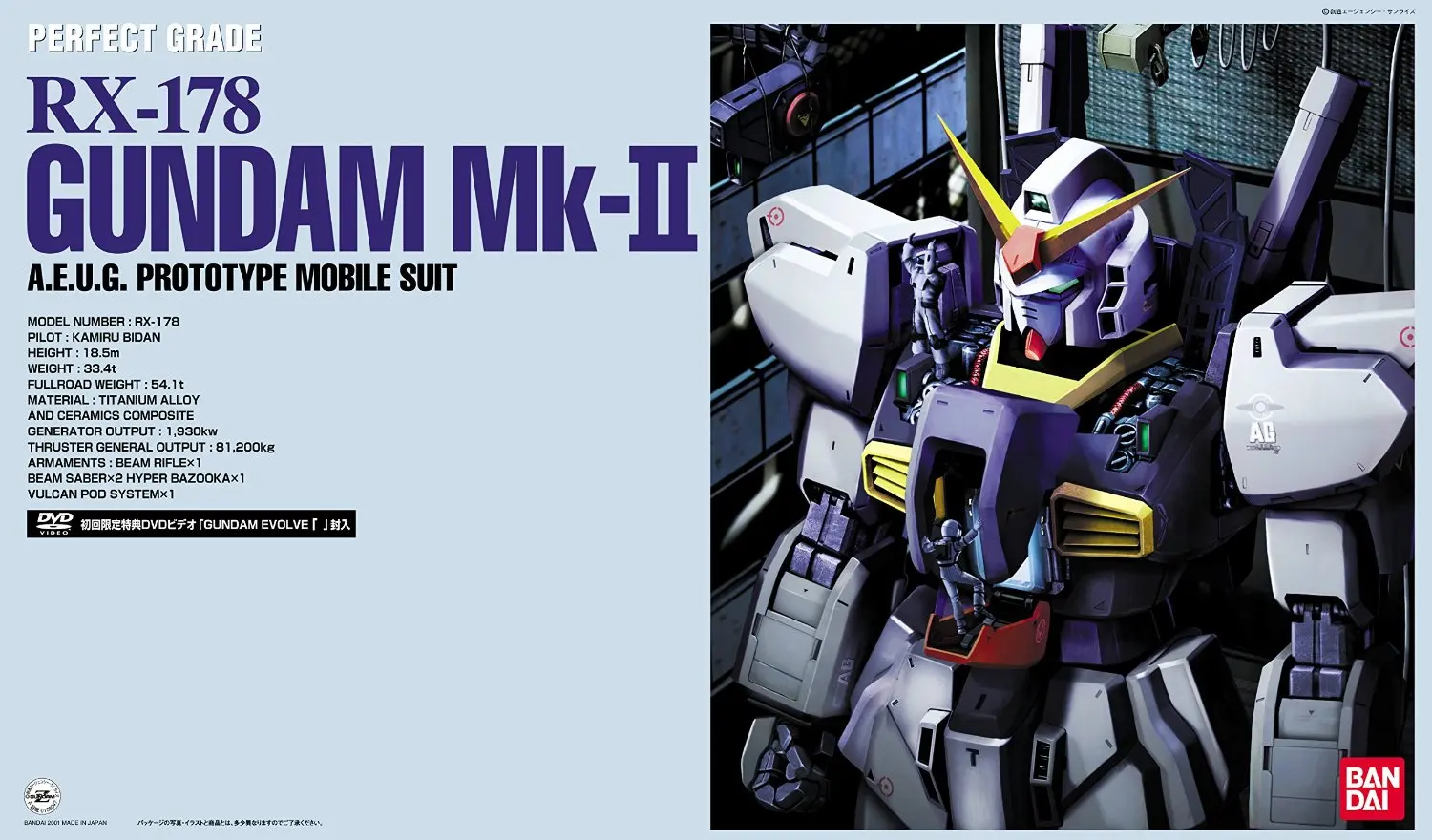 Bandai Gundam идеальный класс PG 1/60 RX-178 MK-II A.E.U.G мобильный костюм сборки модель Наборы фигурки Детские игрушки