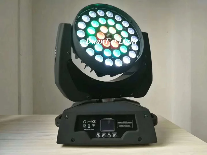6 шт. DJ Zoom Moving Light LED RGBW Head 36x10W 4in1 Ring Wash Haed Zoom|Эффект освещения сцены| |