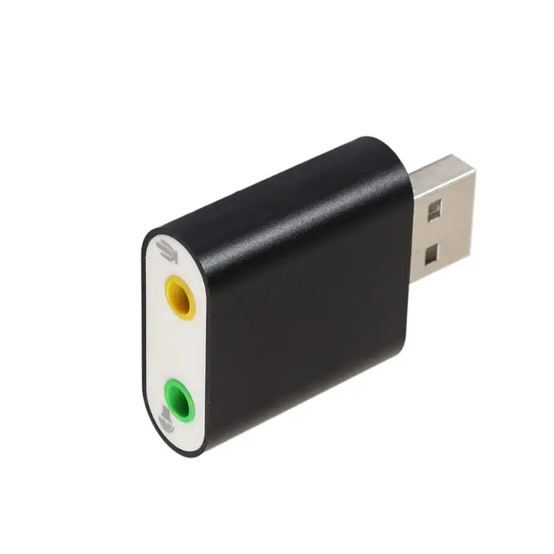 Алюминиевый сплав тонкий Виртуальный USB 7 1 канал аудио стерео звуковая карта