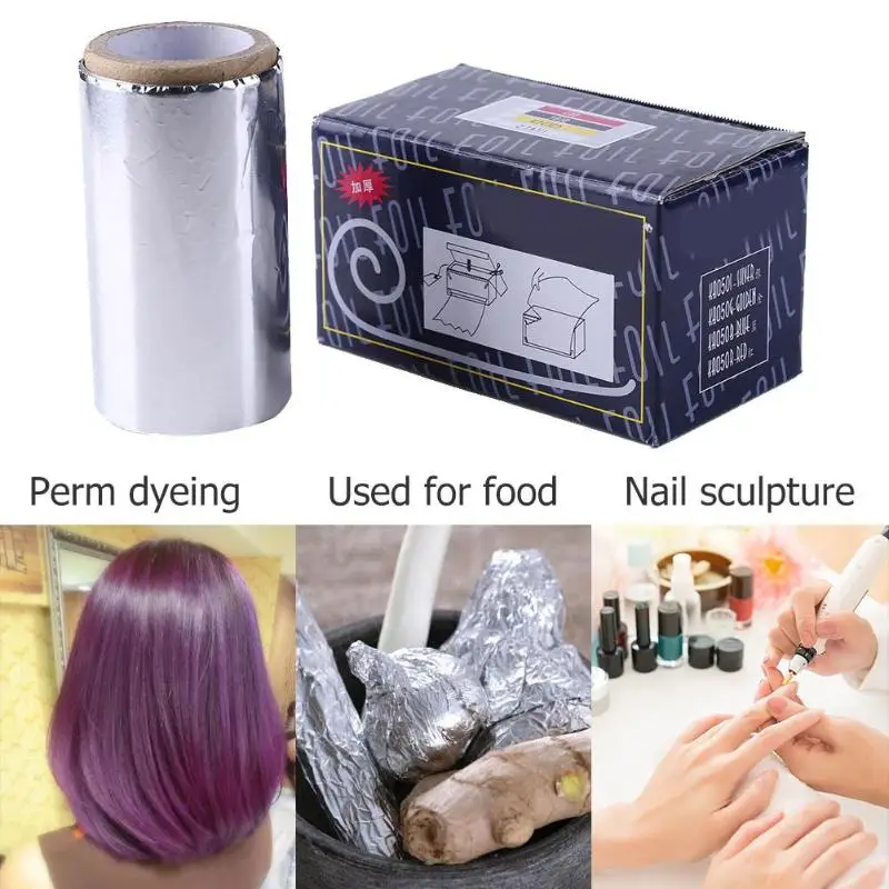 1 Roll Hairdressing Styling Tin Foils Tape Thicken Hair Salon Manicure Supplies Highlights Foil Gradient Modeling Tool | Красота и