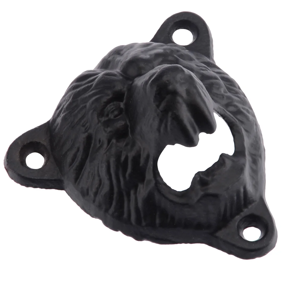 

Black Bear Shape Cast Iron Vintage Bear Head Beer Bottle Opener Wall Mount Kitchen Tool Gift 80x85x55mm