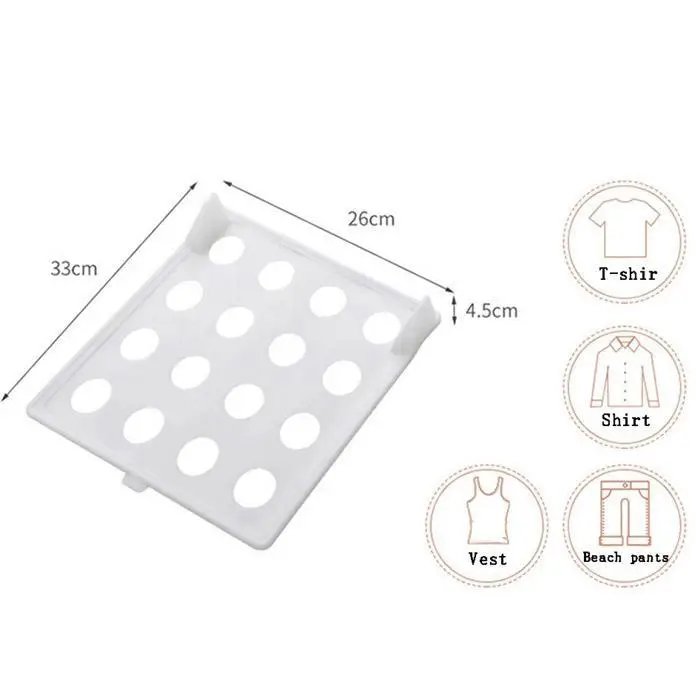 Home T-shirt Shirt Anti-wrinkle Wardrobe Folding Storage Fashion Travel Outdoor etc Board Hole 700g | Дом и сад