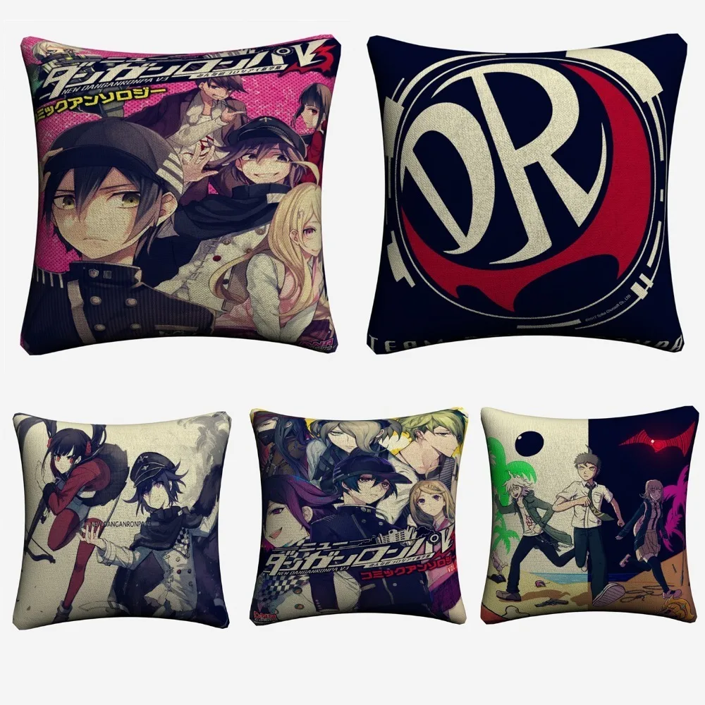 Новинка комикс Danganronpa чехол для подушки в стиле японского аниме 45x45 см дивана