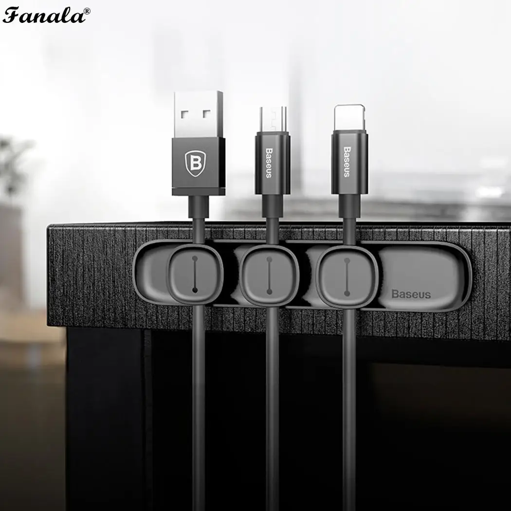 Универсальный настольный аккуратный Кабельный органайзер USB зарядный круглый