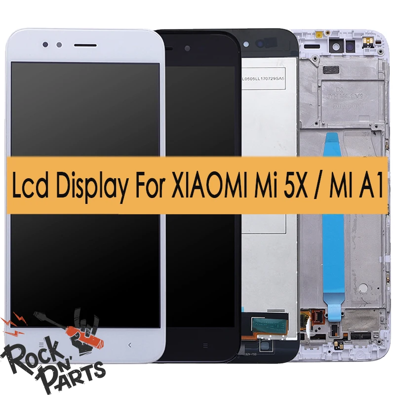 ЖК дисплей с сенсорным экраном собран и Frame для Xiaomi Mi 5X Для A1 5 дюйма Digitizer