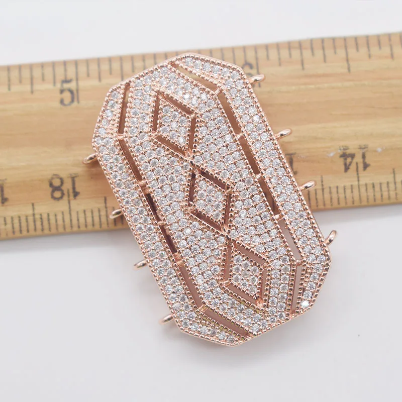 Одна штука белый/желтый/Золотой циркон ювелирная застежка 4 нити оптовая продажа