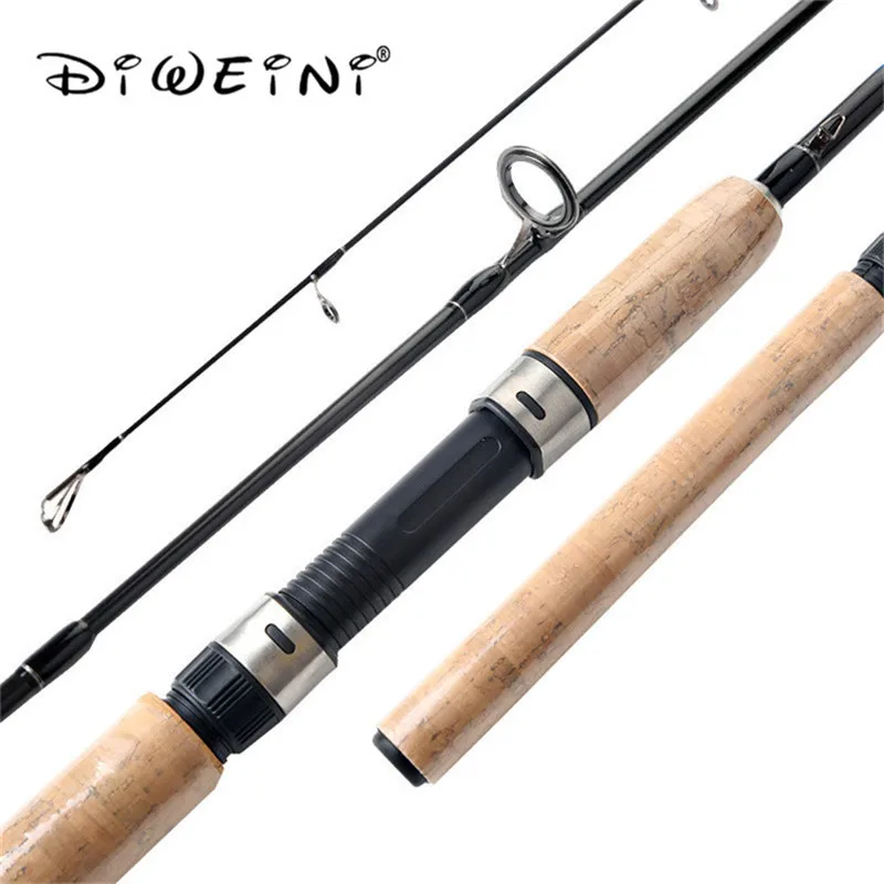 

1.8m 2 sec carbon Spinning Fishing Rod Wood Handle Fishing Pole telescopic Ultralight Spinning Rods Lure Fishing Rod