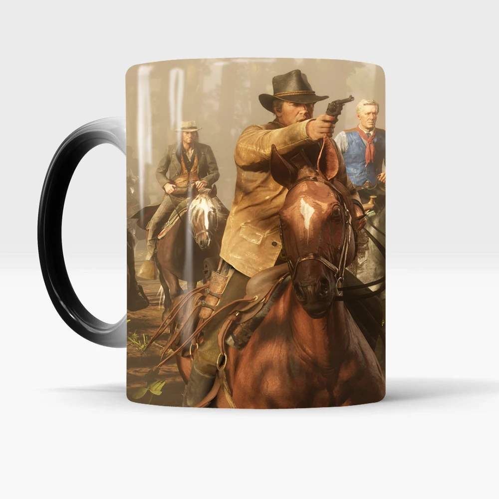 Red Dead Redemption 2 Температура зондирования Цвет Изменение Кружка Кофе молоко Чай