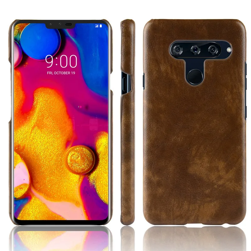 Чехол для LG V 40 тонкий жесткий чехол из поликарбоната с зернистой фактурой V40 ThinQ
