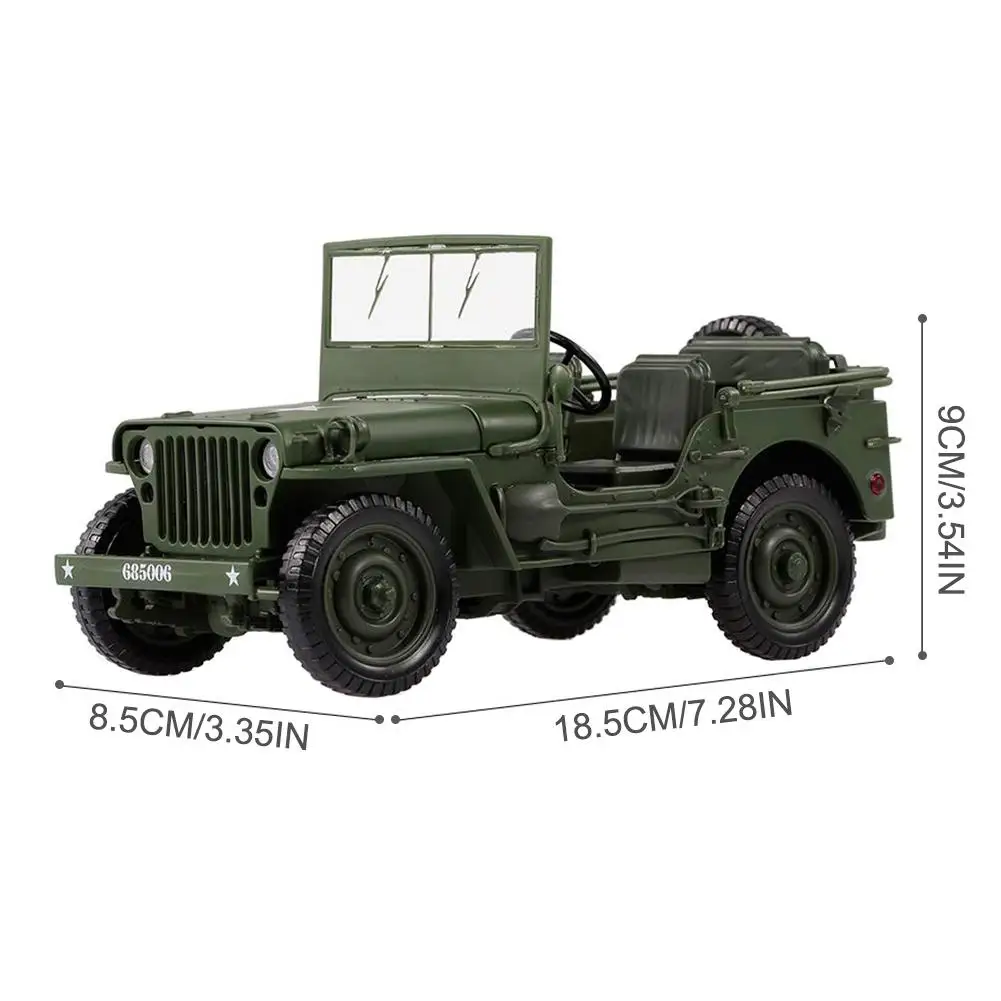 1:18 Тактическая Военная Модель джипы старая мировая война II Уиллис военная