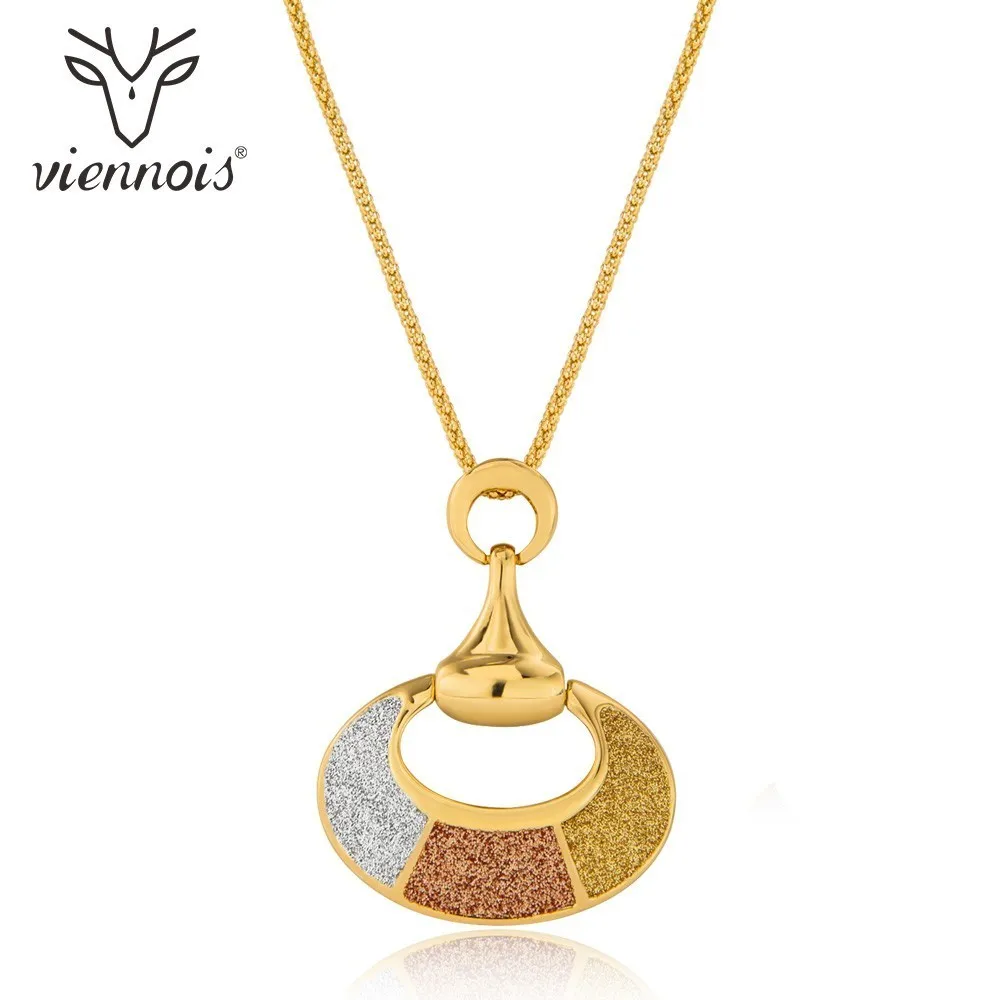 

Viennois Mixed Color Choker Necklace for Women Gold Plated Pendant Necklace Dubai Necklace Fashion Jewelry For Women