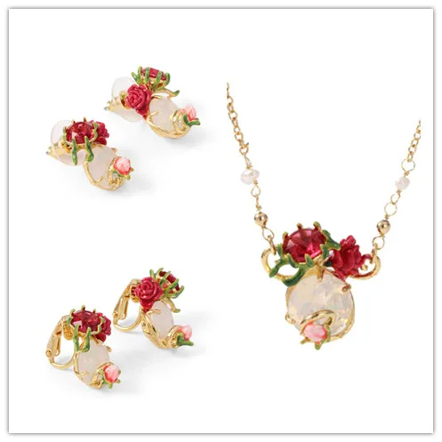 

Бесплатная доставка Глянцевое покрытие розовый камешек, серьги-клипсы