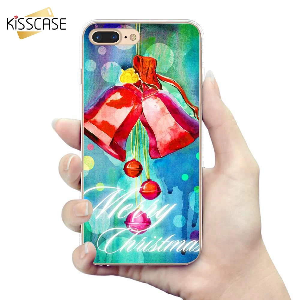KISSCASE веселый рождественский подарок чехол для iPhone X 8 7 6s 6 5S Оригинальный телефона