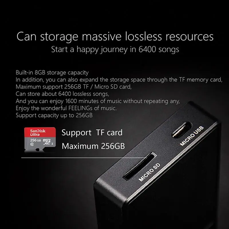 Xduoo NANO D3 Профессиональный Lossless музыка MP3 HIFI плеера ips дисплей 24Bit/192 k DSD256 Встроенный