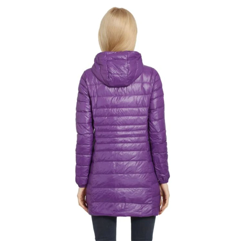 

Women Hooded Parkas Brand Winter Ultra Light Coats Women's Long Down Plus Size Jackets Ladies Outwear Duck Parkas chaqueta mujer