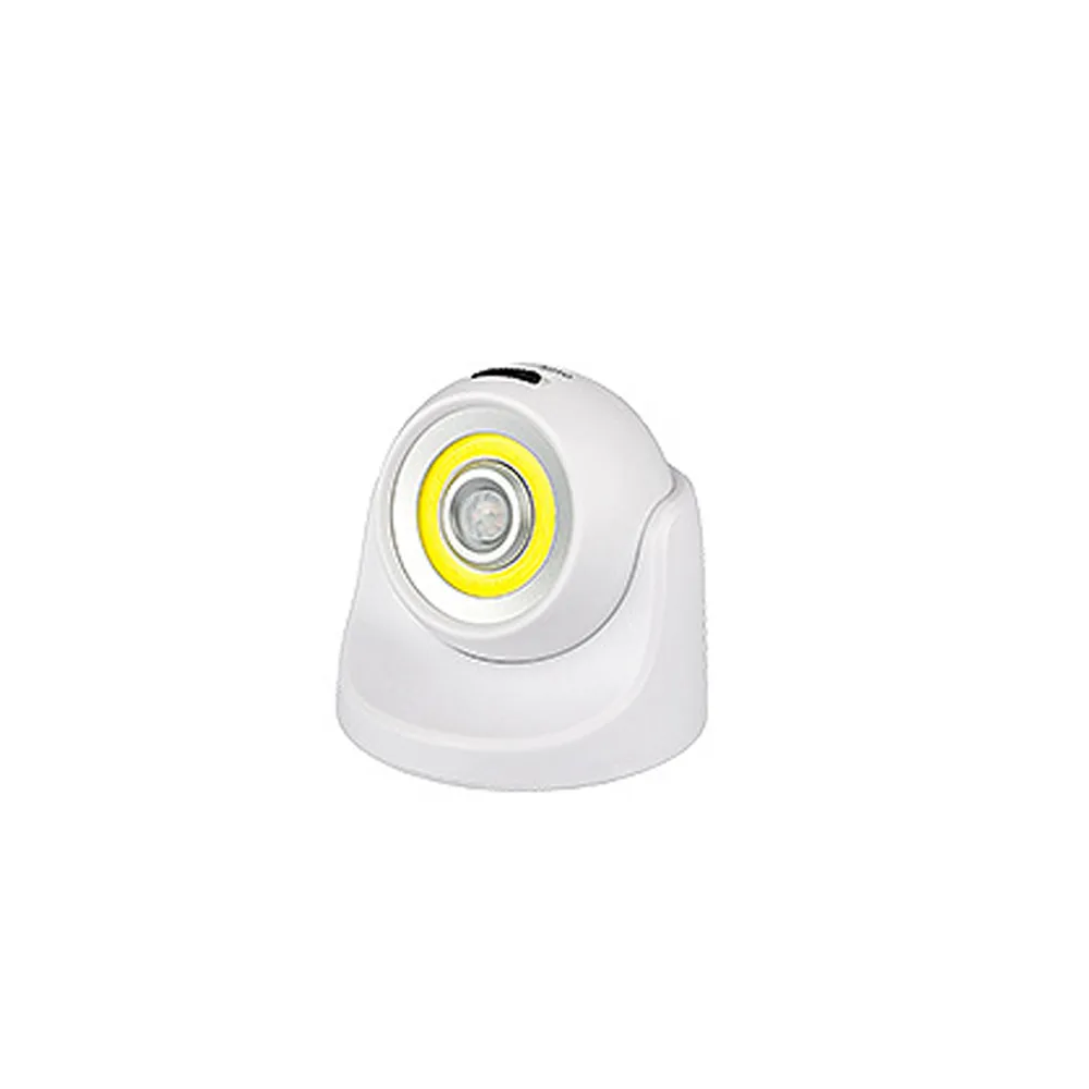 CLAITE Аккумуляторный/USB Перезаряжаемый на 360 градусов Поворотный COB PIR датчик