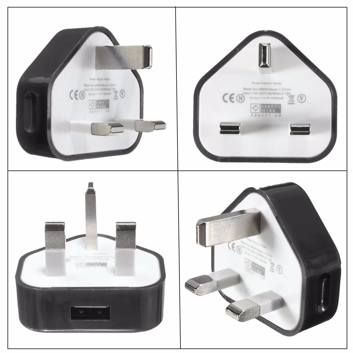 New UK USB Plug Charger Mains Wall Home Adapter Charging For Samsung Android Phone Tablets LED Flashlights Torch Headlamp | Электроника