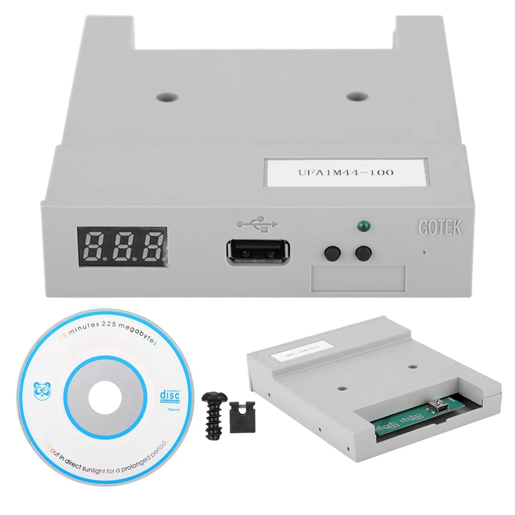 UFA1M44 100 эмулятор гибких дисков USB с гибким диском ABS серый 2019|Дисководы дисков| |
