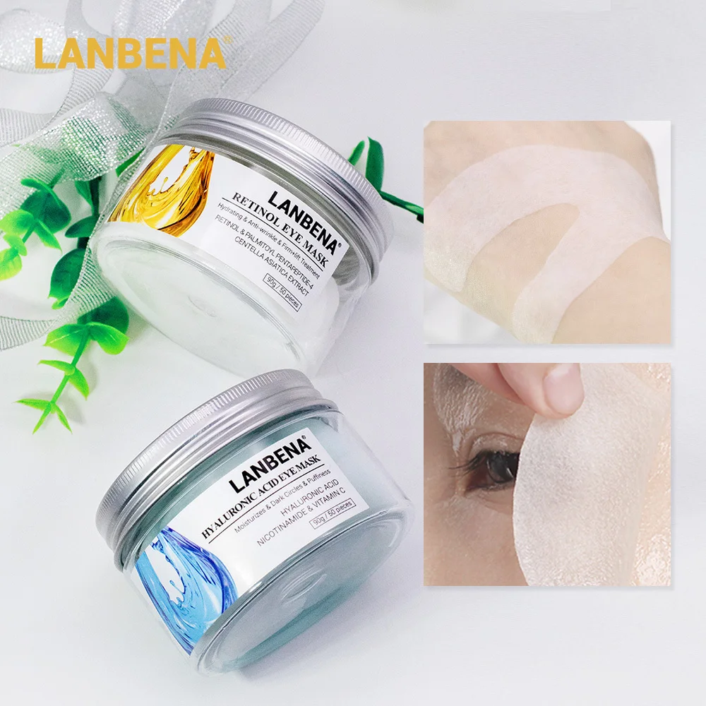LANBENA Гиалуроновая кислота маска глаза подушечки для глаз против Сыворотки Repair Eye
